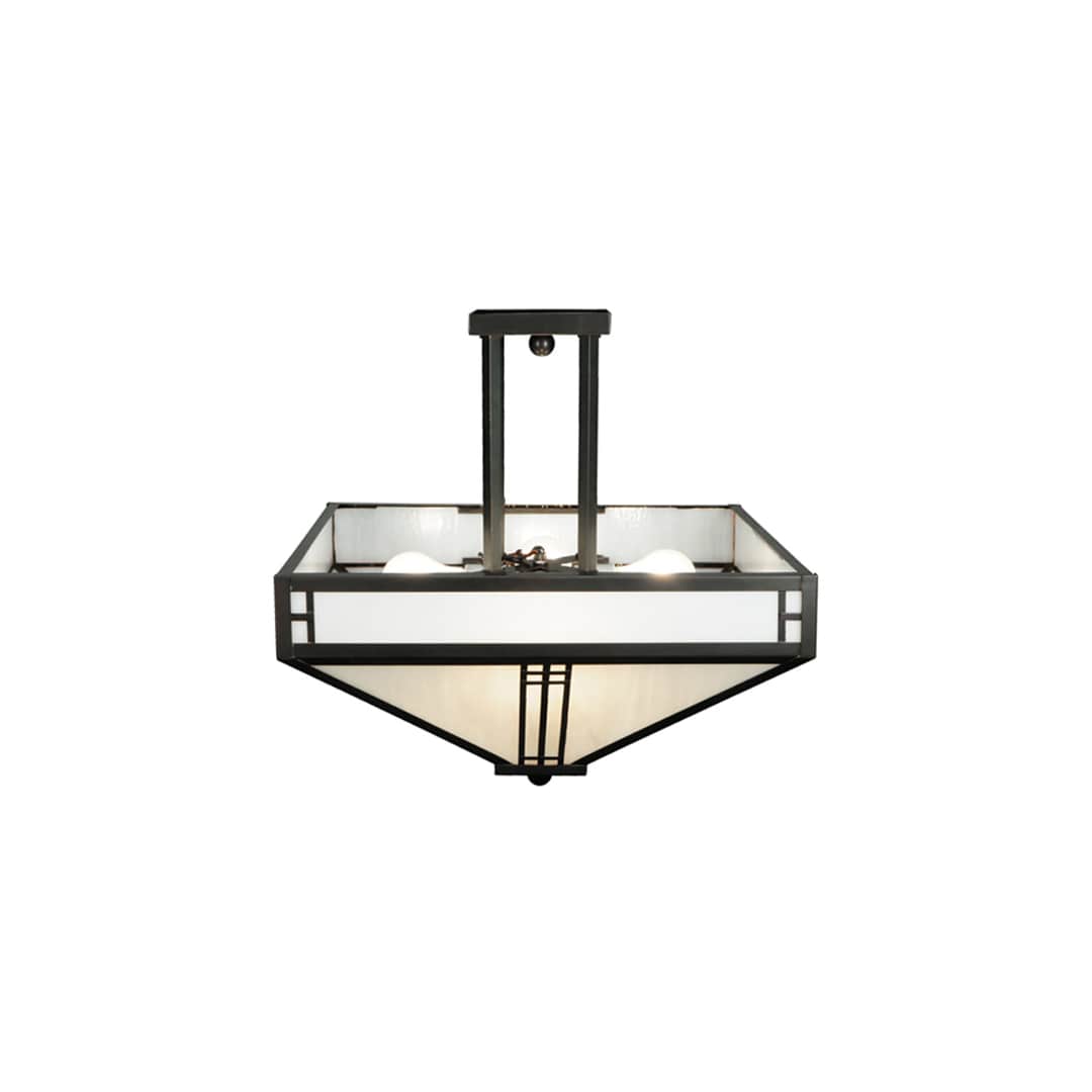 Prairie Loft 4 Light 25" Wide Semi-Flush Ceiling Fixture