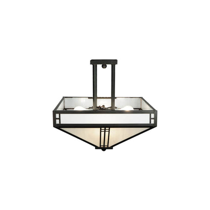 Prairie Loft 4 Light 25" Wide Semi-Flush Ceiling Fixture