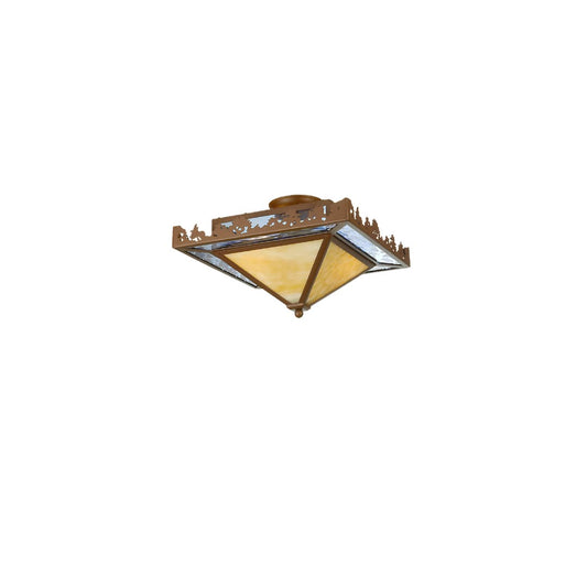 Lake 2 Light 23" Wide Semi-Flush Ceiling Fixture