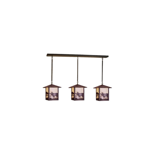 Seneca Moose at Lake 3 Light 49" Wide Linear Pendant