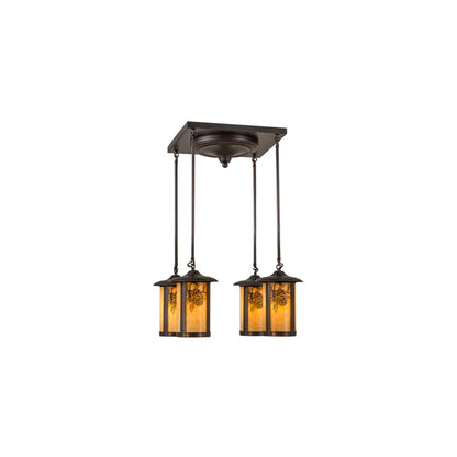 Fulton Winter Pine 4 Light 27" Wide Multi Light Pendant