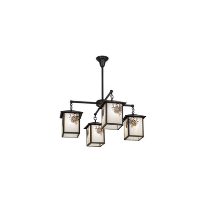 Seneca Winter Pine 4 Light 32" Wide Chandelier