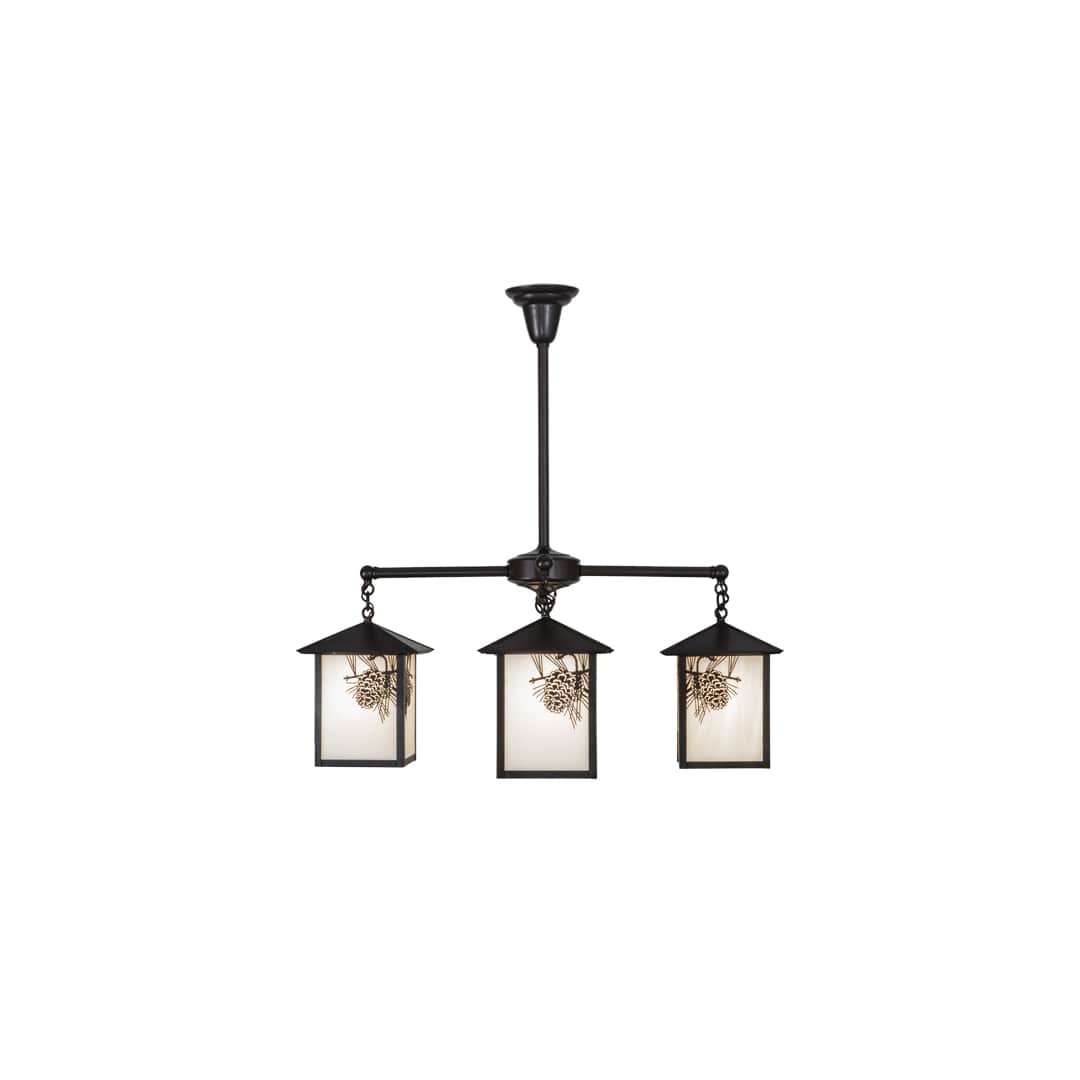 Seneca Winter Pine 4 Light 32" Wide Chandelier