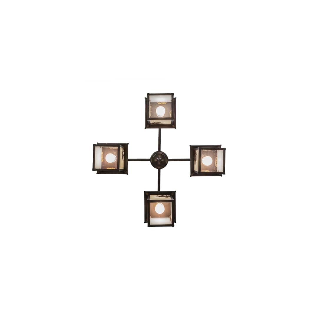 Seneca Winter Pine 4 Light 32" Wide Chandelier