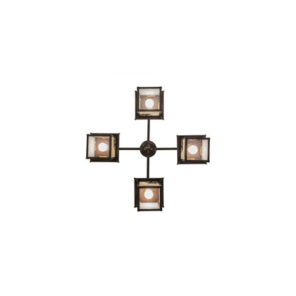 Seneca Winter Pine 4 Light 32" Wide Chandelier