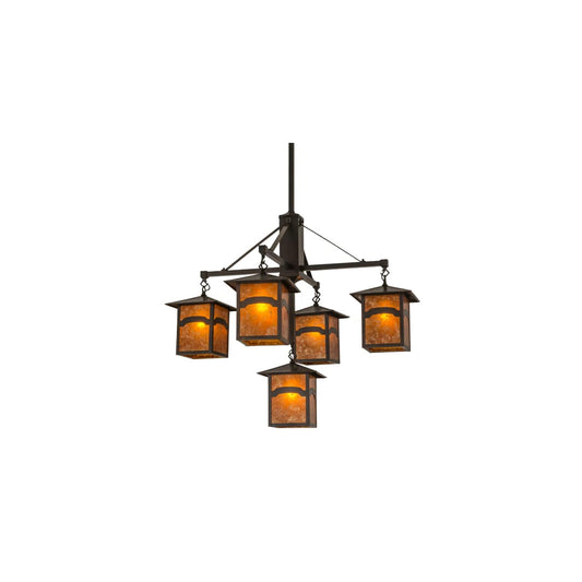 Seneca Mountain View 5 Light 37" Wide Chandelier