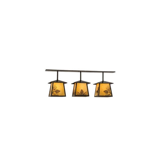 Stillwater Mountain Pine 3 Light 11" Wide Linear Pendant