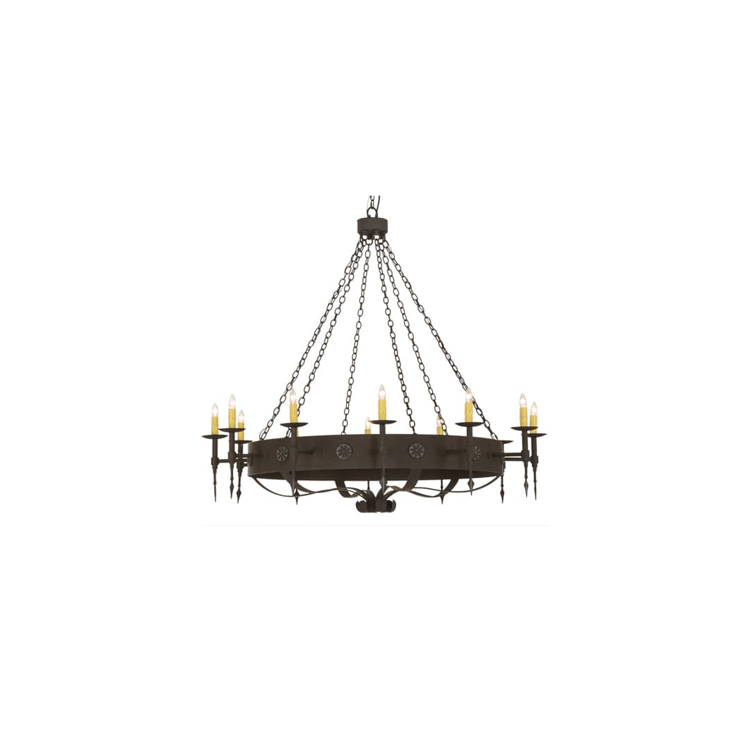 Warwick 12 Light 66" Wide Taper Candle Style Chandelier
