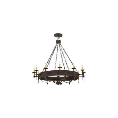 Warwick 12 Light 66" Wide Taper Candle Style Chandelier