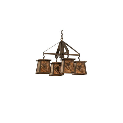 Whispering Pines 4 Light 28" Wide Chandelier