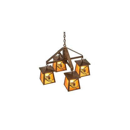 Whispering Pines 4 Light 28" Wide Chandelier