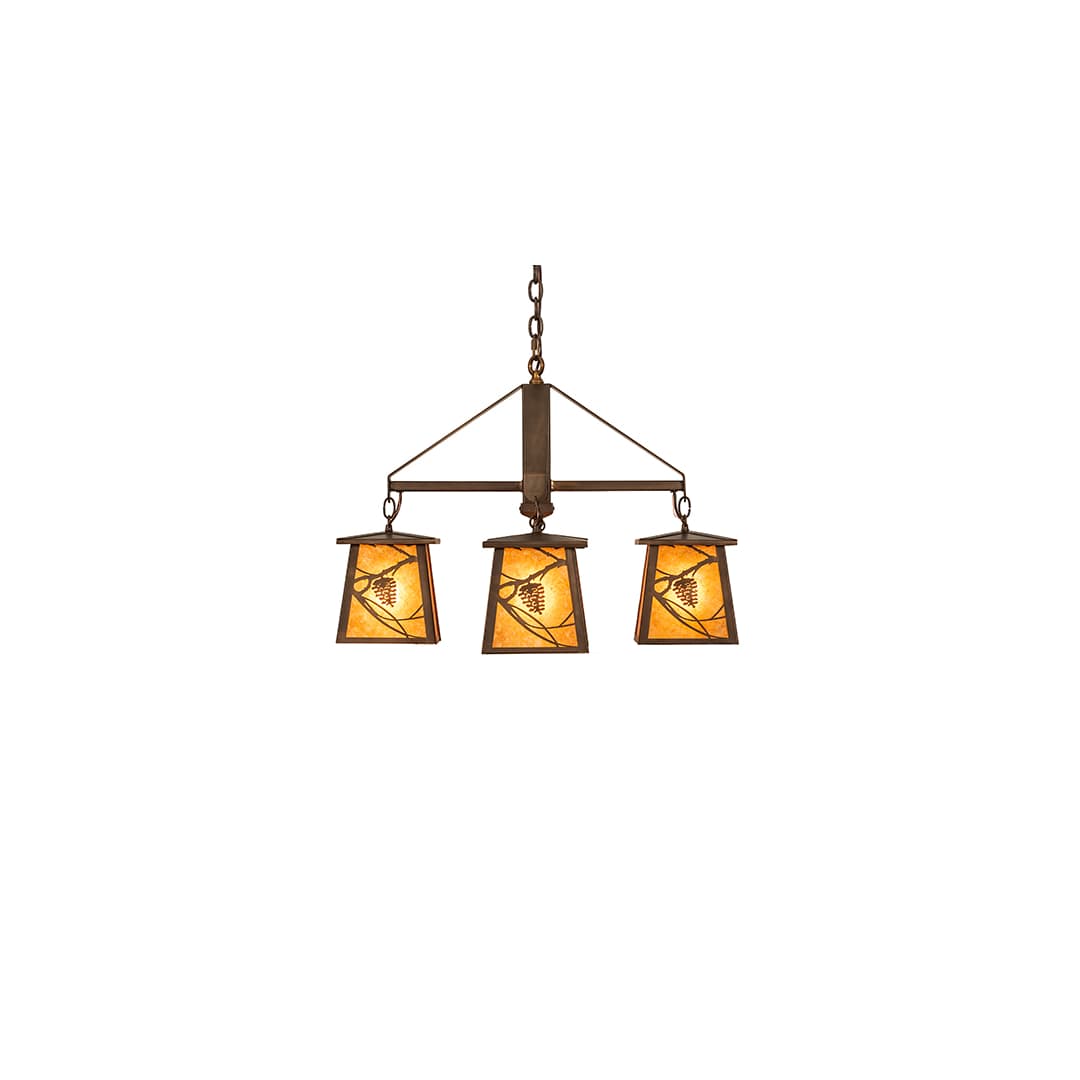 Whispering Pines 4 Light 28" Wide Chandelier