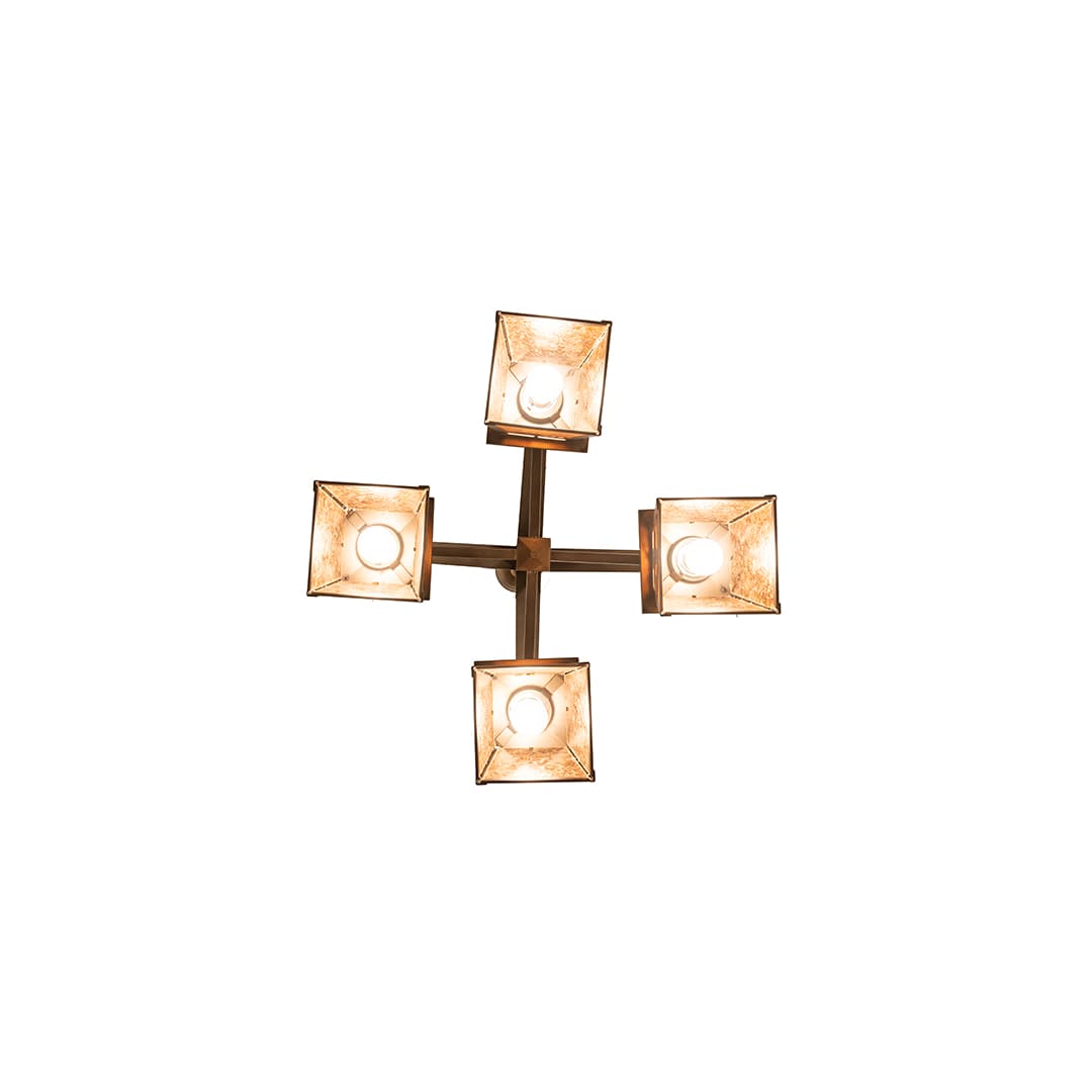 Whispering Pines 4 Light 28" Wide Chandelier