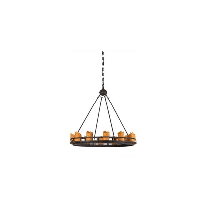 Barbury 12 Light 32" Wide Pillar Candle Style Chandelier