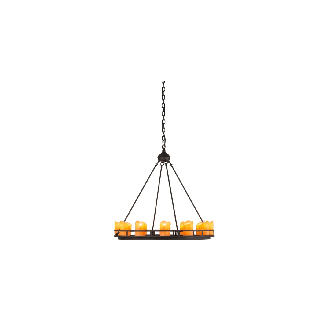 Barbury 12 Light 32" Wide Pillar Candle Style Chandelier