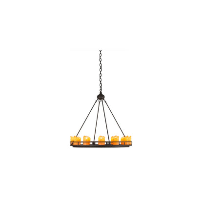 Barbury 12 Light 32" Wide Pillar Candle Style Chandelier