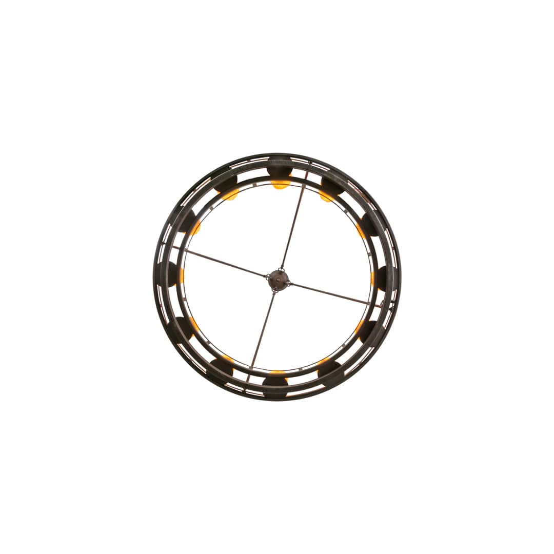 Barbury 12 Light 32" Wide Pillar Candle Style Chandelier