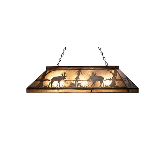61" L Moose At Lake Island / Billiard Fixture