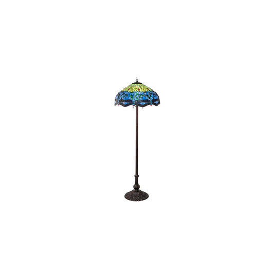3 Light 62" Tall Tiffany Floor Lamp