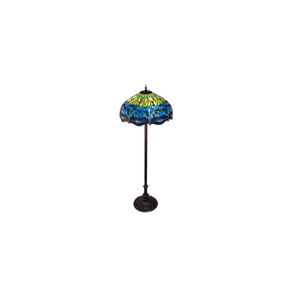 3 Light 62" Tall Tiffany Floor Lamp