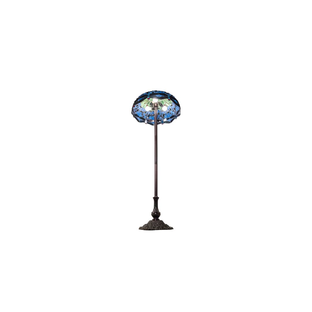 3 Light 62" Tall Tiffany Floor Lamp