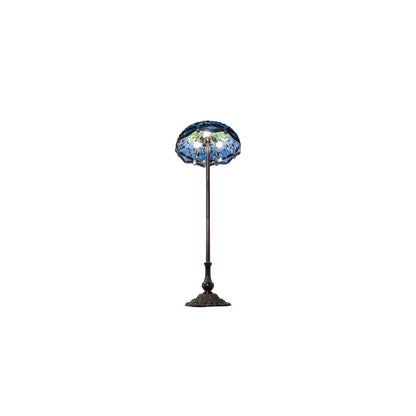 3 Light 62" Tall Tiffany Floor Lamp