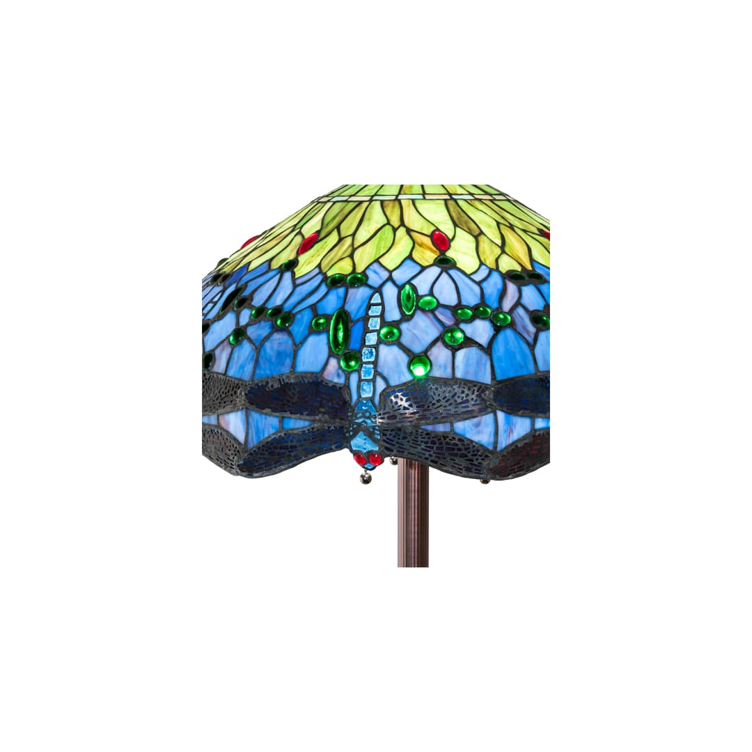 3 Light 62" Tall Tiffany Floor Lamp