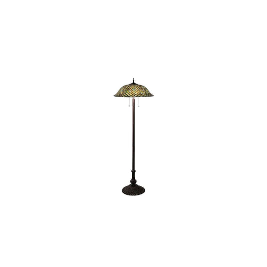 3 Light 62" Tall Tiffany Floor Lamp