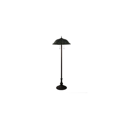 3 Light 62" Tall Tiffany Floor Lamp
