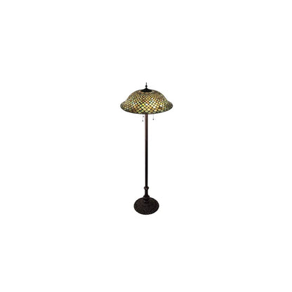 3 Light 62" Tall Tiffany Floor Lamp