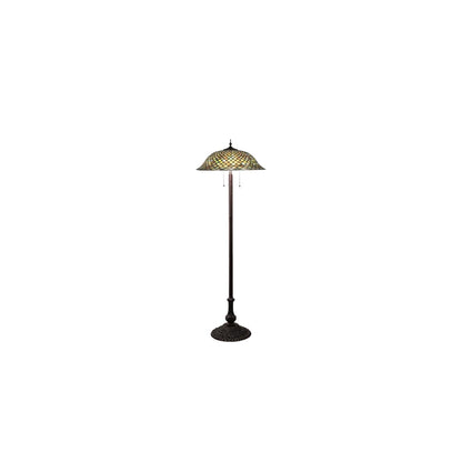 3 Light 62" Tall Tiffany Floor Lamp