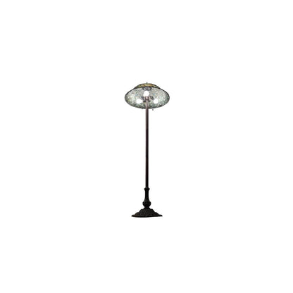 3 Light 62" Tall Tiffany Floor Lamp