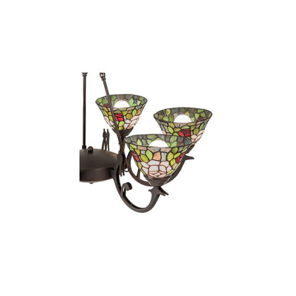 Tiffany Rosebush 6 Light 32" Wide Chandelier