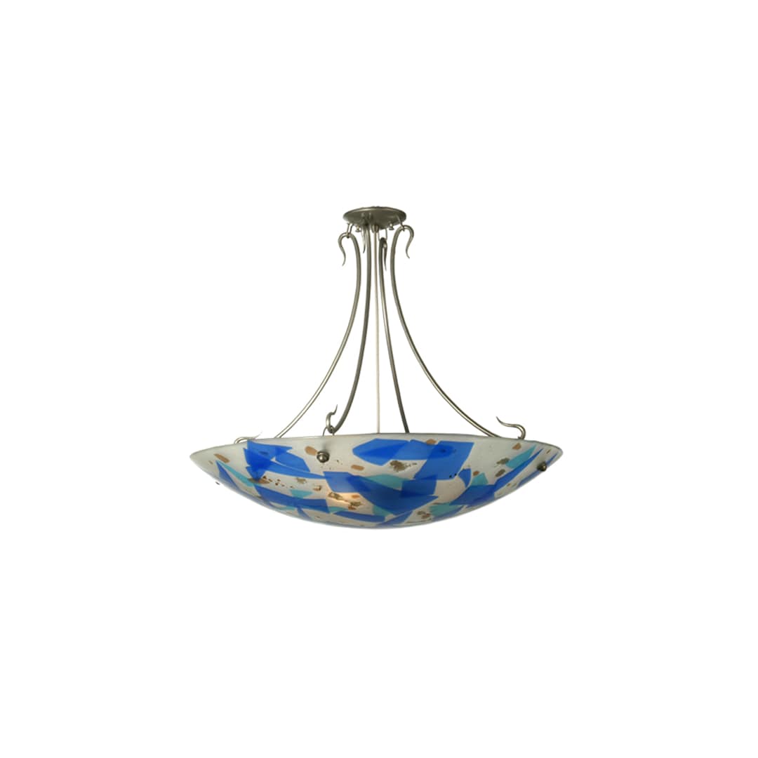 Metro Fusion 3 Light 29" Wide Semi-Flush Bowl Ceiling Fixture