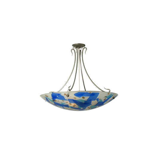 Metro Fusion 3 Light 29" Wide Semi-Flush Bowl Ceiling Fixture