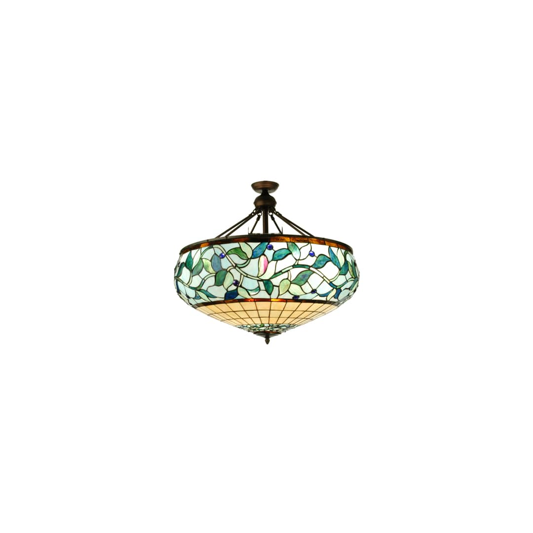 Ivy Berry 6 Light 34" Wide Semi-Flush Bowl Ceiling Fixture