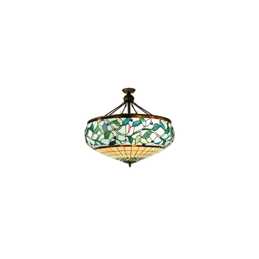 Ivy Berry 6 Light 34" Wide Semi-Flush Bowl Ceiling Fixture
