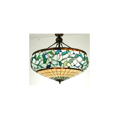 Ivy Berry 6 Light 34" Wide Semi-Flush Bowl Ceiling Fixture
