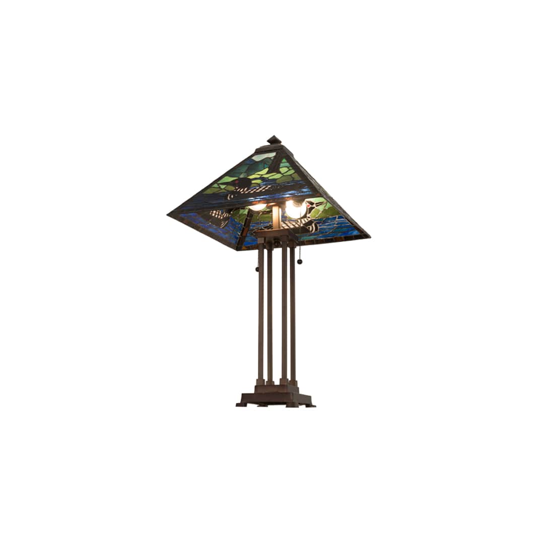 2 Light 30" Tall Animal Table Lamp
