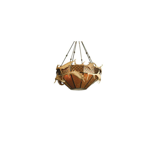 Antlers Fallow Deer 8 Light 52" Wide Pendant