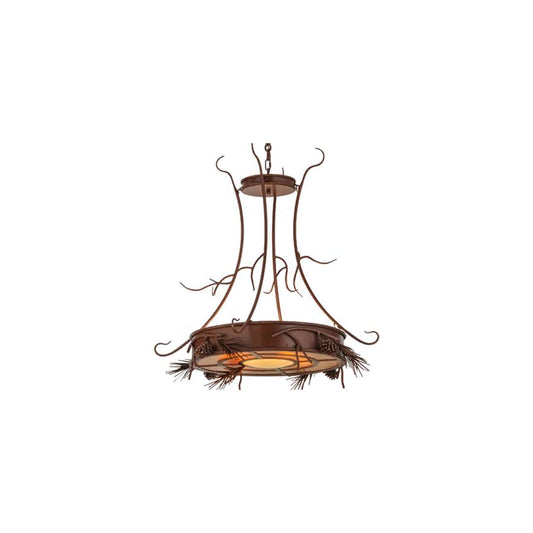 Woodland Pine 4 Light 36" Wide Pendant