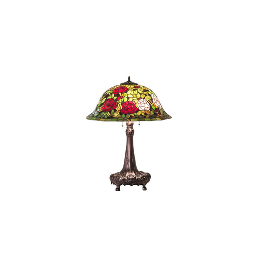 3 Light 31" Tall Tiffany Table Lamp