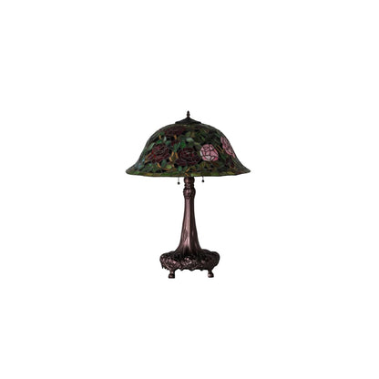 3 Light 31" Tall Tiffany Table Lamp