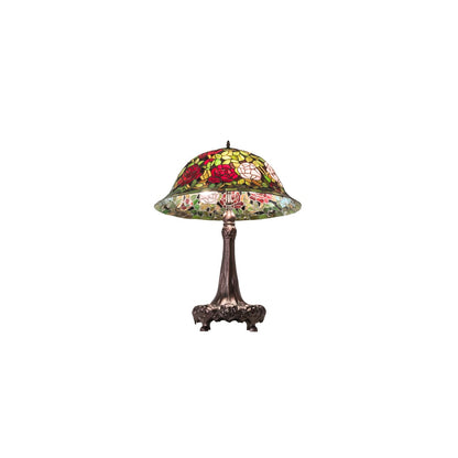 3 Light 31" Tall Tiffany Table Lamp