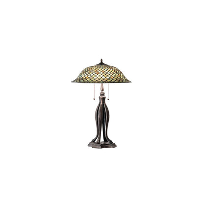 3 Light 30" Tall Tiffany Table Lamp