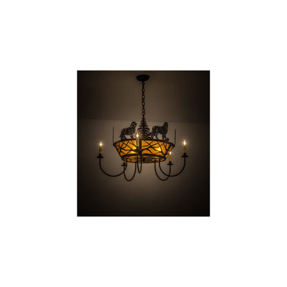 Big Dogs 8 Light 32" Wide Taper Candle Style Chandelier