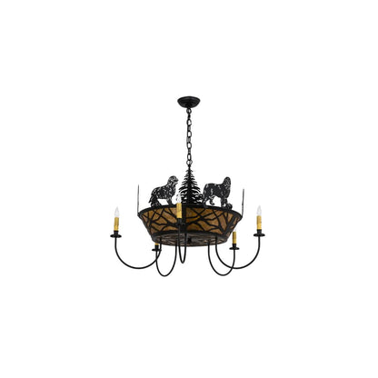 Big Dogs 8 Light 32" Wide Taper Candle Style Chandelier