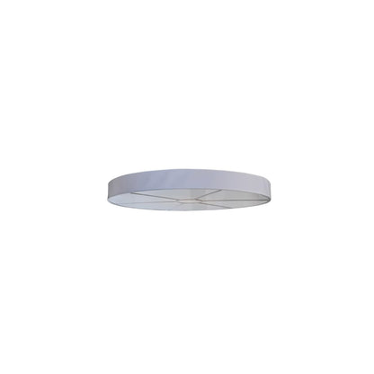 Cilindro 12 Light 72" Wide Semi-Flush Drum Ceiling Fixture - Matte White Finish - GU24 Bulb Base