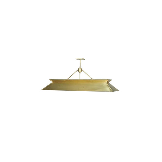 Natural Brass 3 Light 20" Wide Linear Pendant
