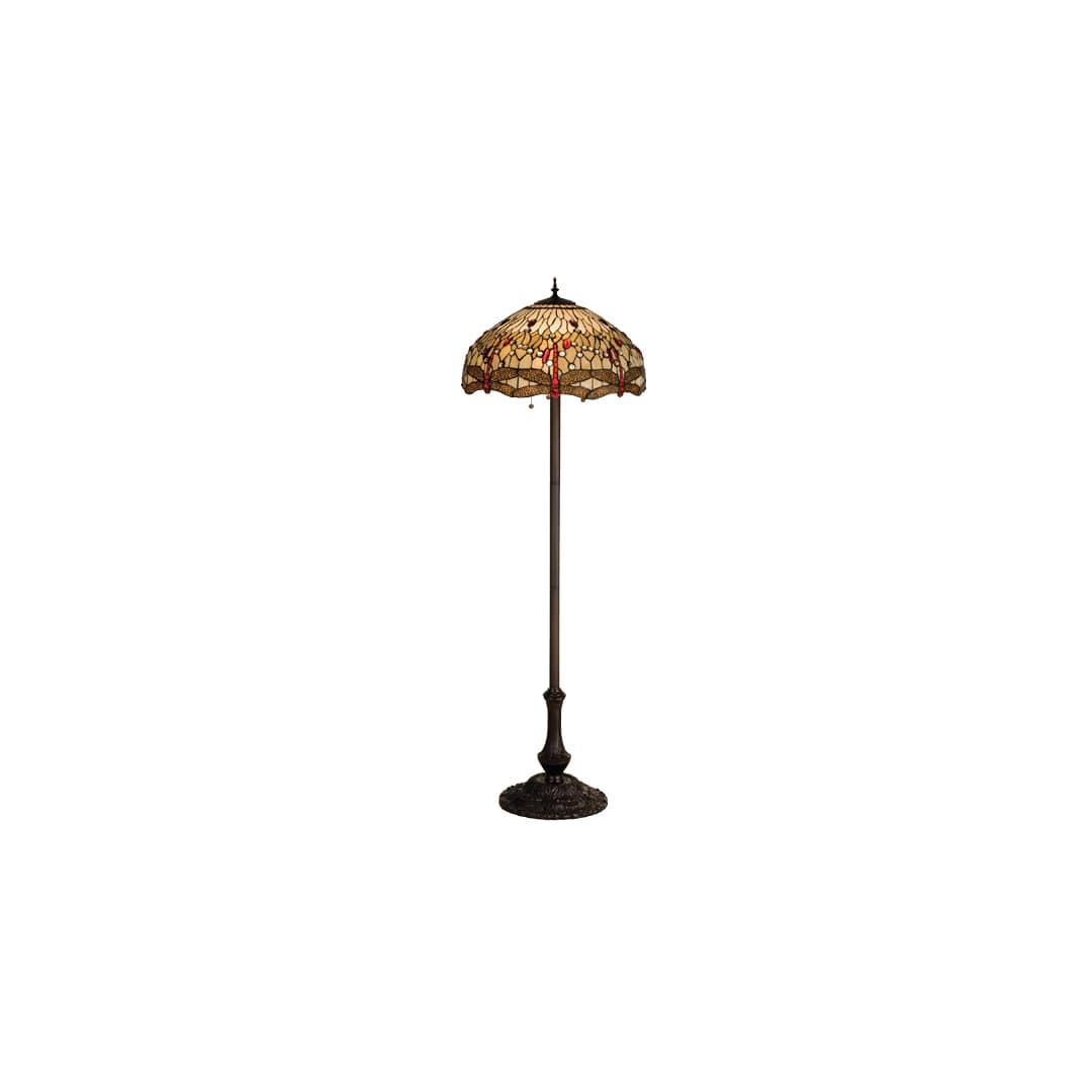 63" High Hanging Head Dragonfly Floor Lamp